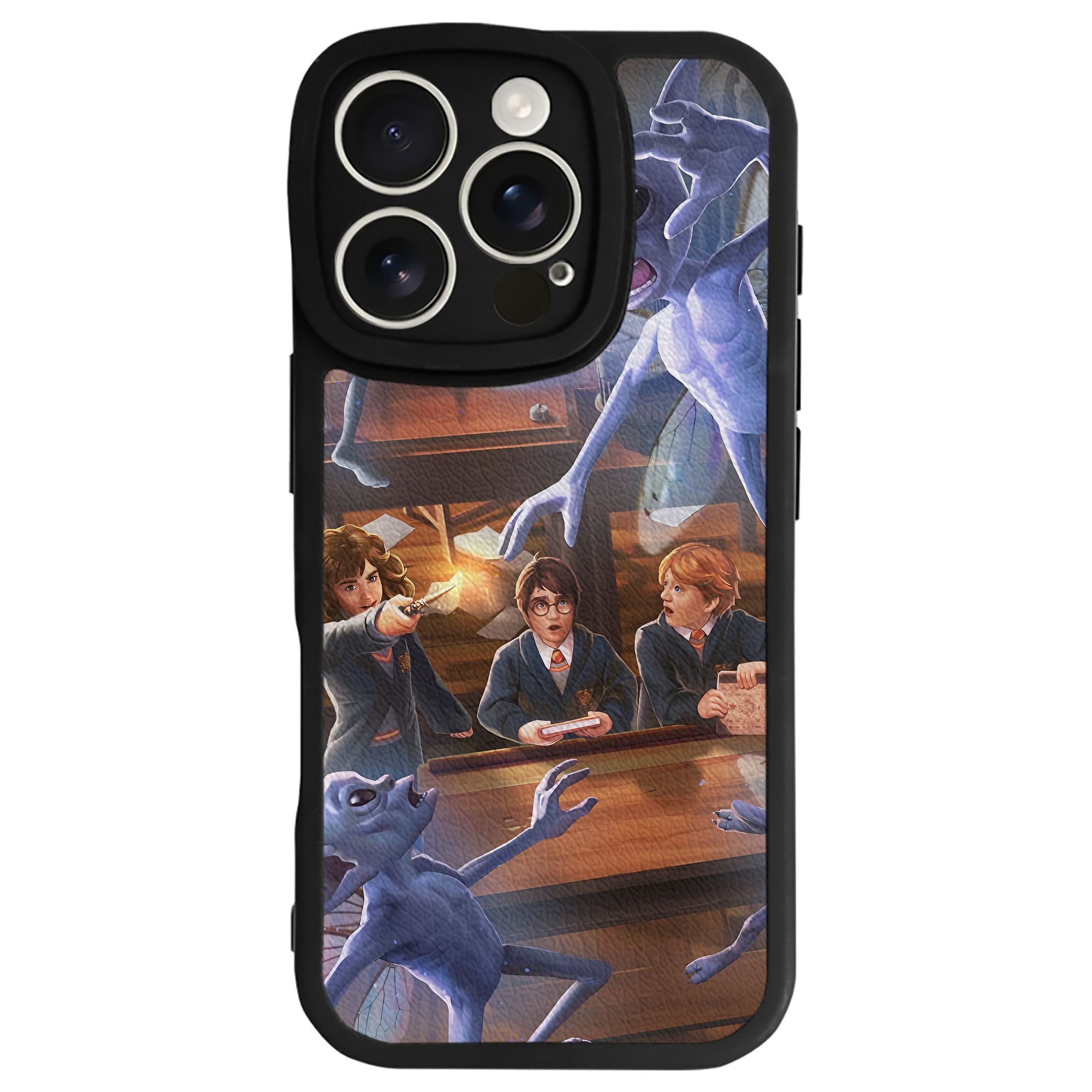 （画像用） Harry Potter ハリー・ポッターシリーズ 【iPhone 16シリーズ対応】シリコンスマホケース（レザー調） 材質：シリコン